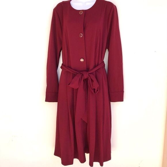 Lane Bryant Button-front tie dress 14/16 - Picture 1 of 10